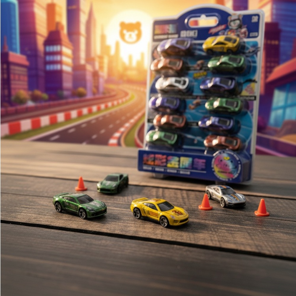 Set of Die-Cast Toy Cars